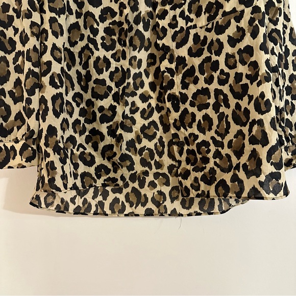 NWT Zara leopard print button down top - Picture 7 of 9